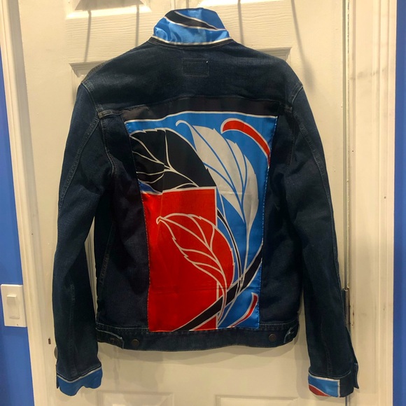 Jackets & Blazers - Upcycle Denim Jean Jacket M